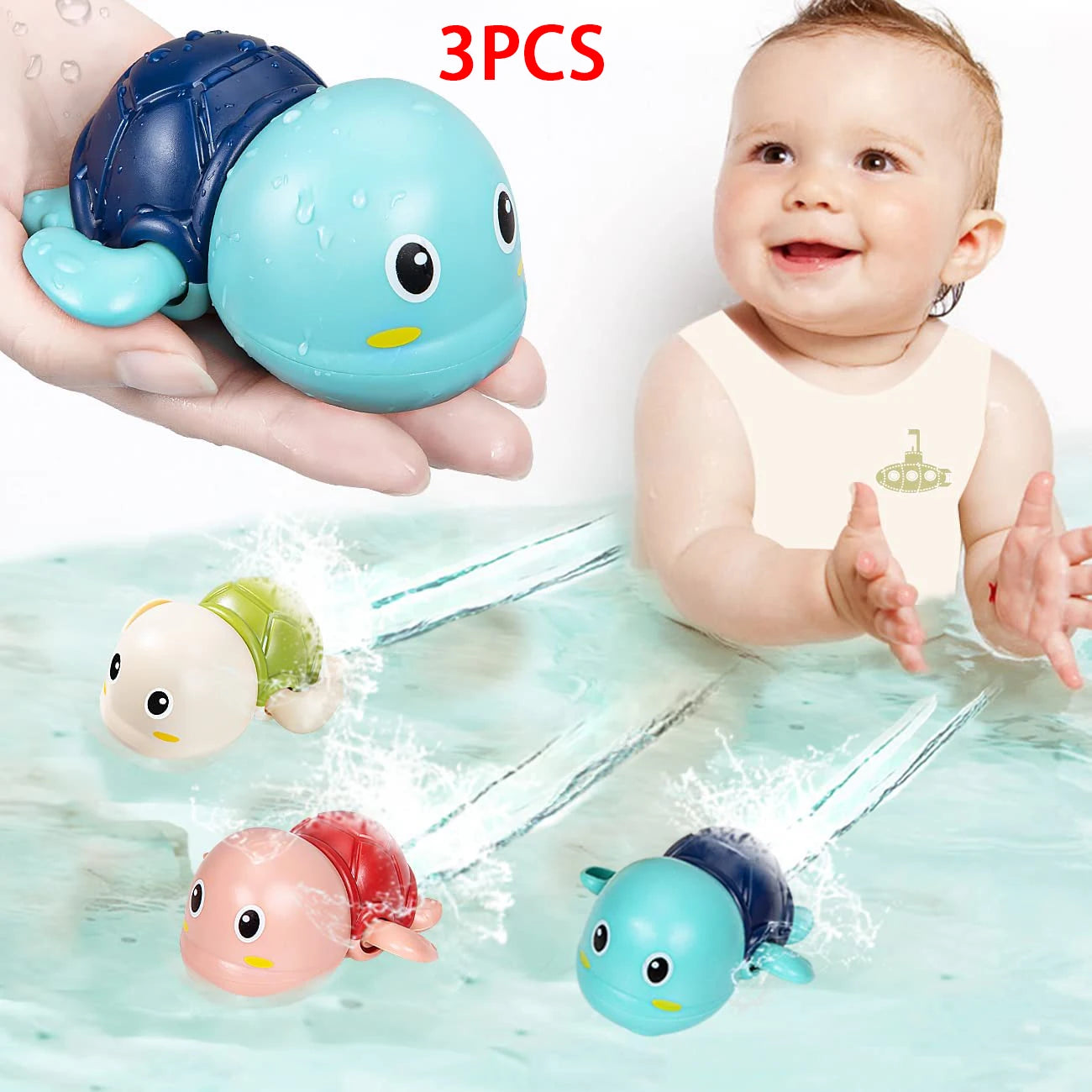 Baby Windup Swimming Turtles (3pcs)