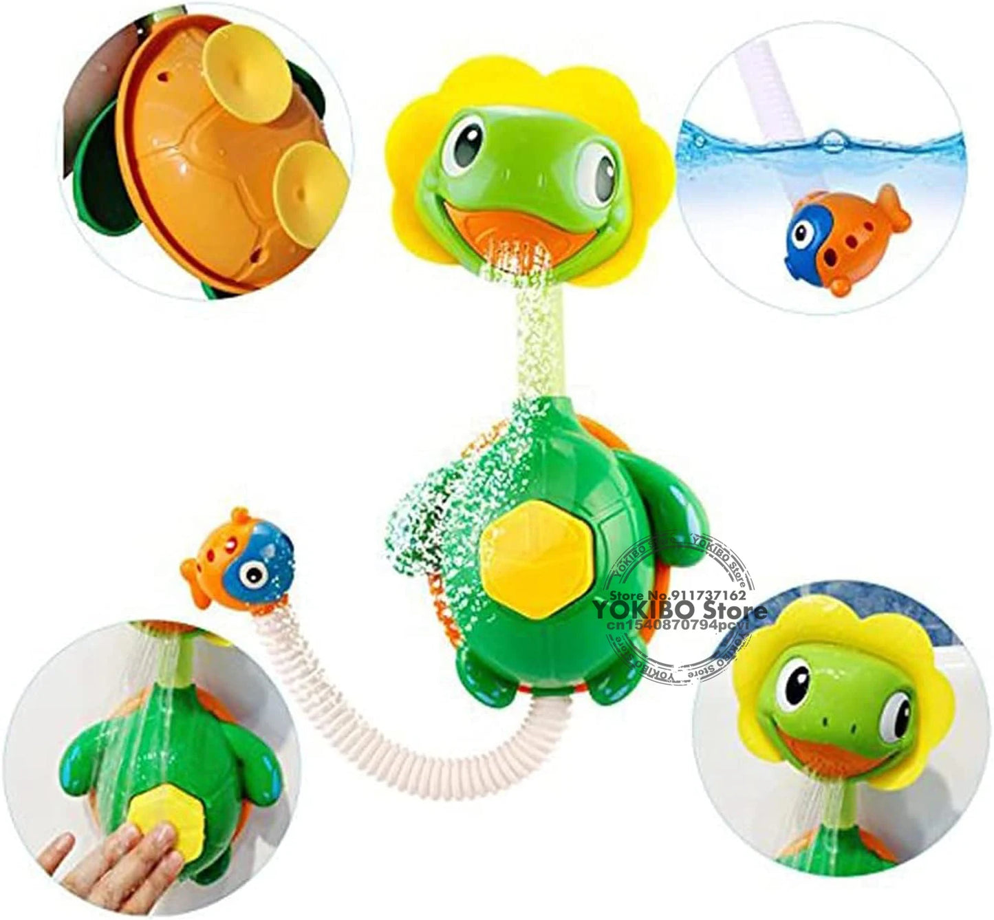 Floating Bathtub Hand Shower Fountain Bath Toy For Kids