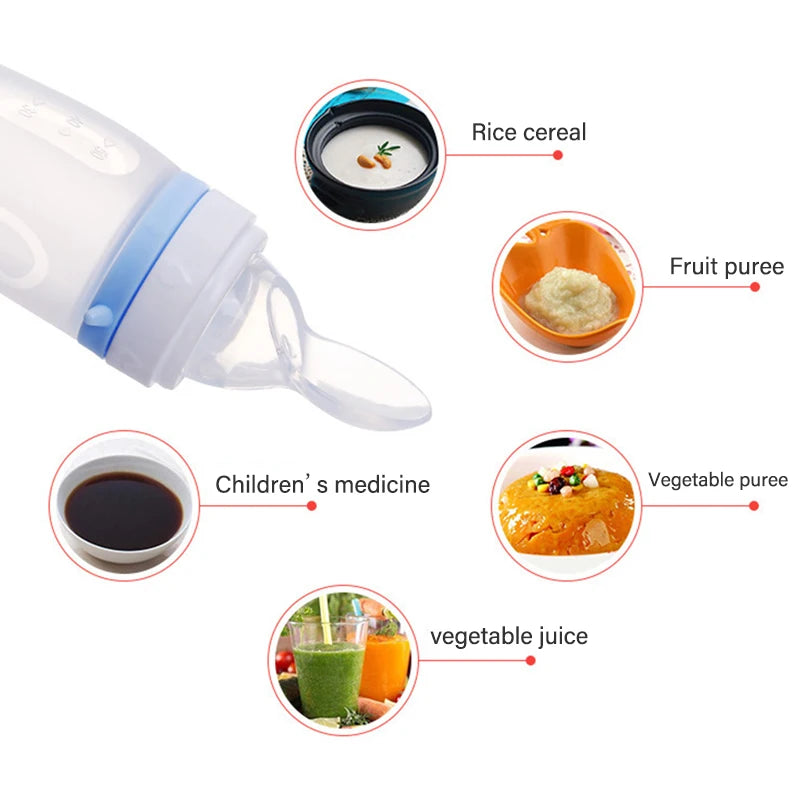 Baby Feeding Spoon w/ Bottle