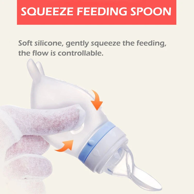 Baby Feeding Spoon w/ Bottle