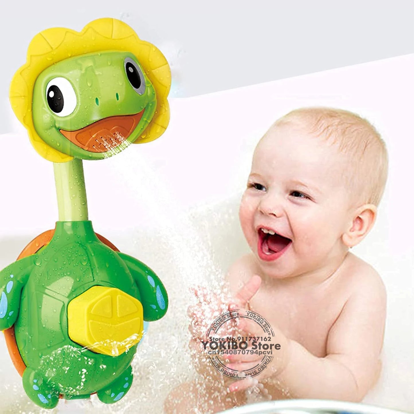 Floating Bathtub Hand Shower Fountain Bath Toy For Kids