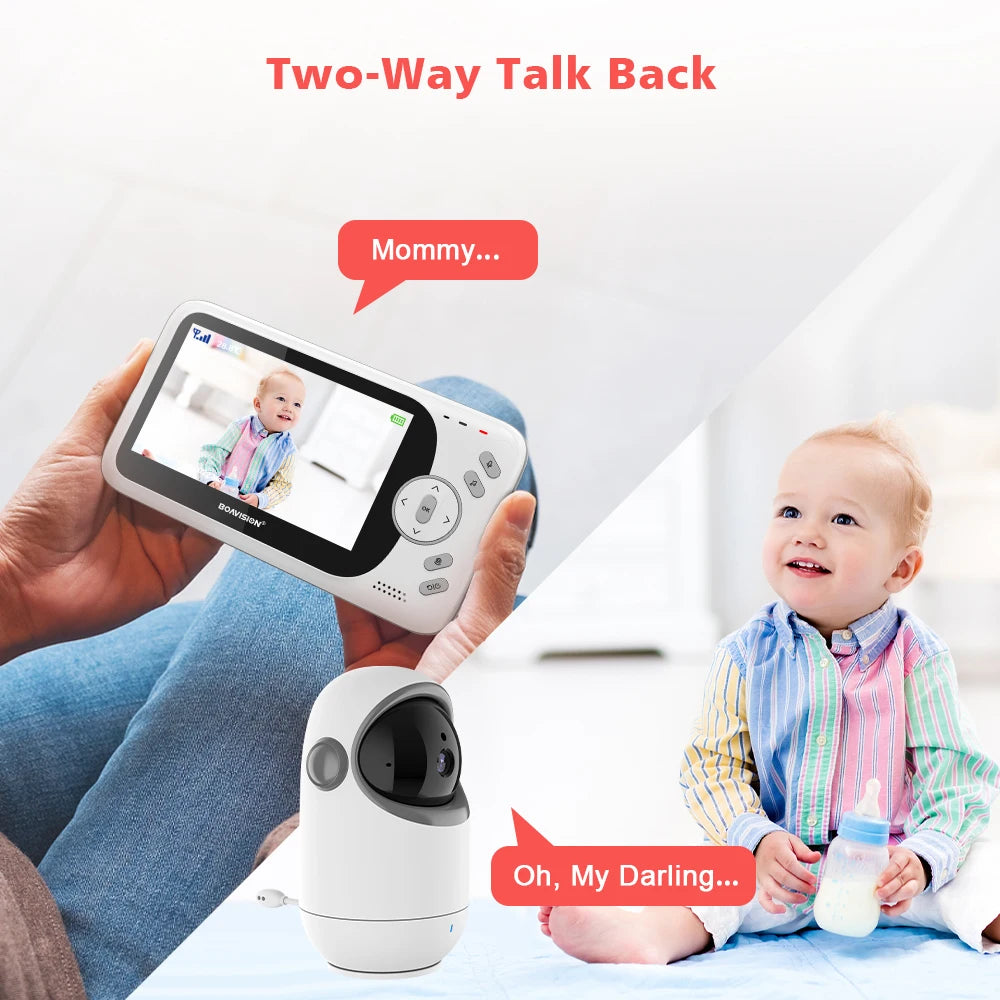 Video Baby Monitor With Pan Tilt Camera